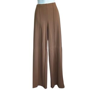 MAX STUDIO Elegant Brown Women's Wide-Leg Pants. Pull-on. L